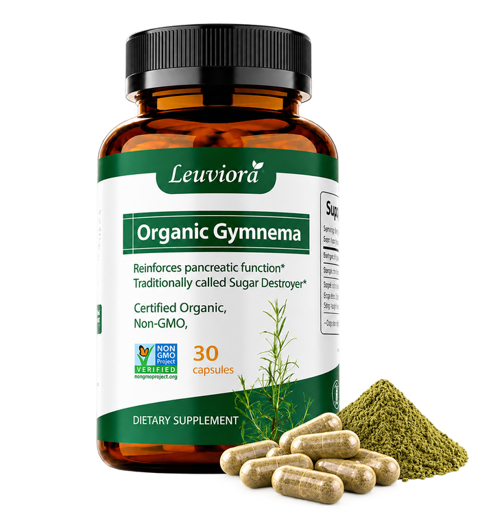 Leuviora Pure Organic Gymnema bottles