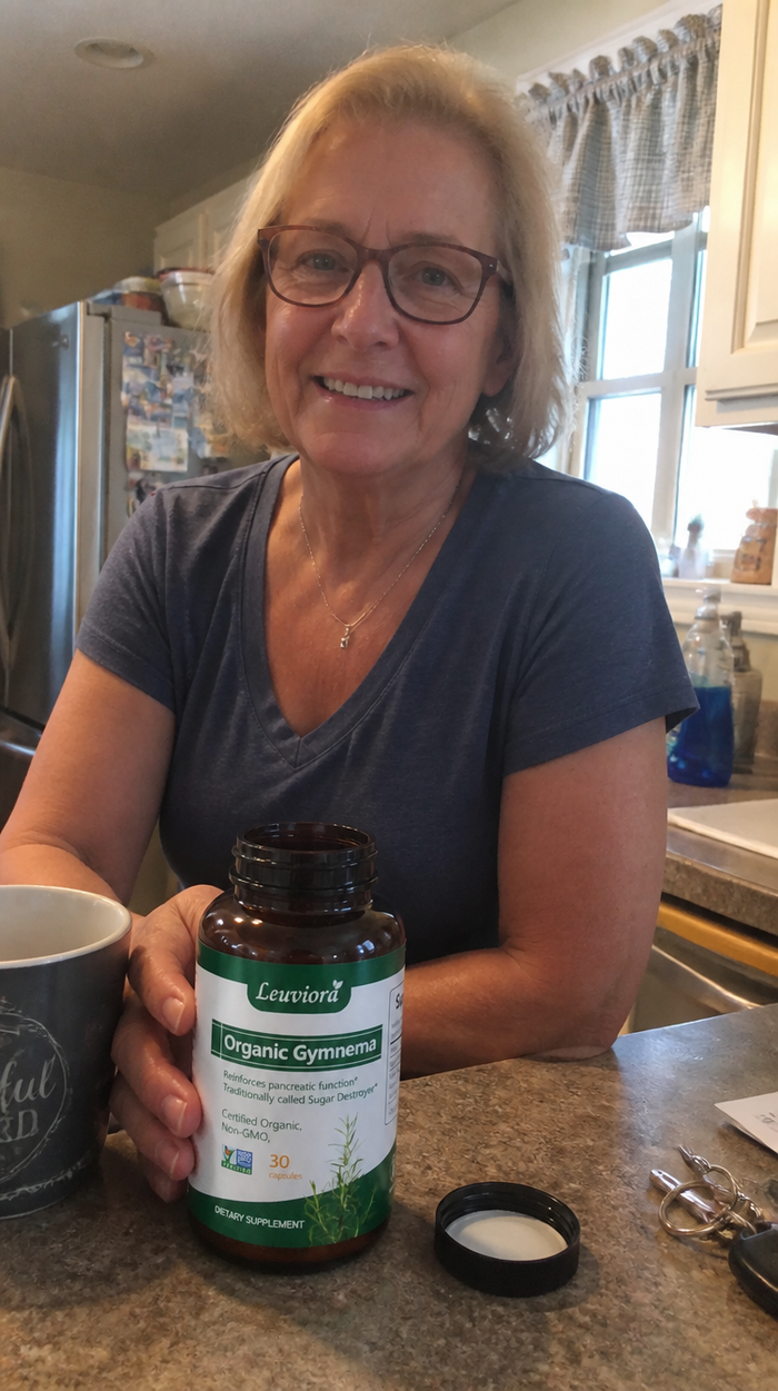 Leuviora customer holding the product