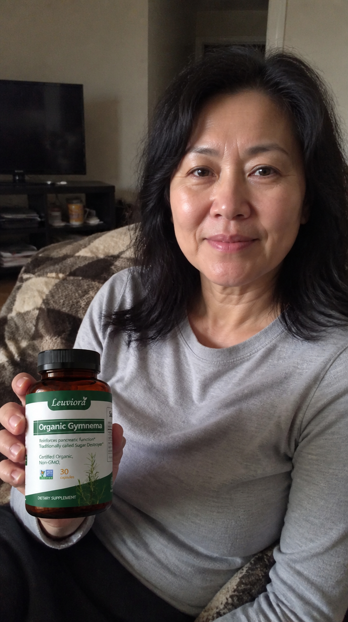 Leuviora customer holding the product